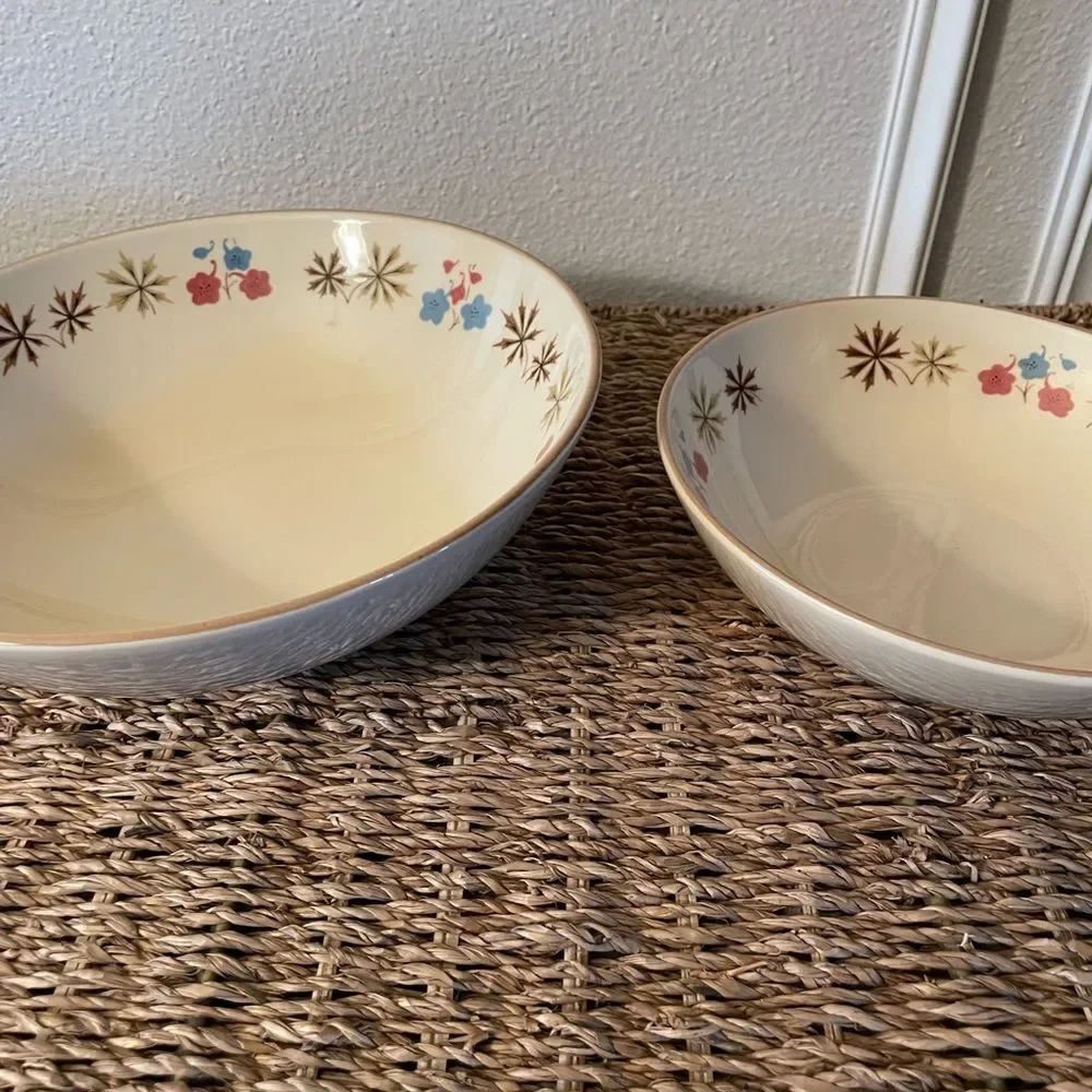 Franciscan Larkspur 1950’s Serving Bowls Set